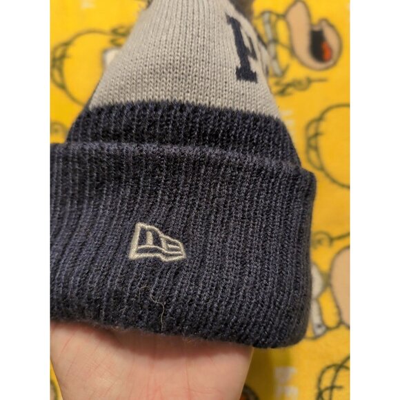 New Era New England Patriots Fleece Lined Beanie Blue/Gray - Picture 2 of 4